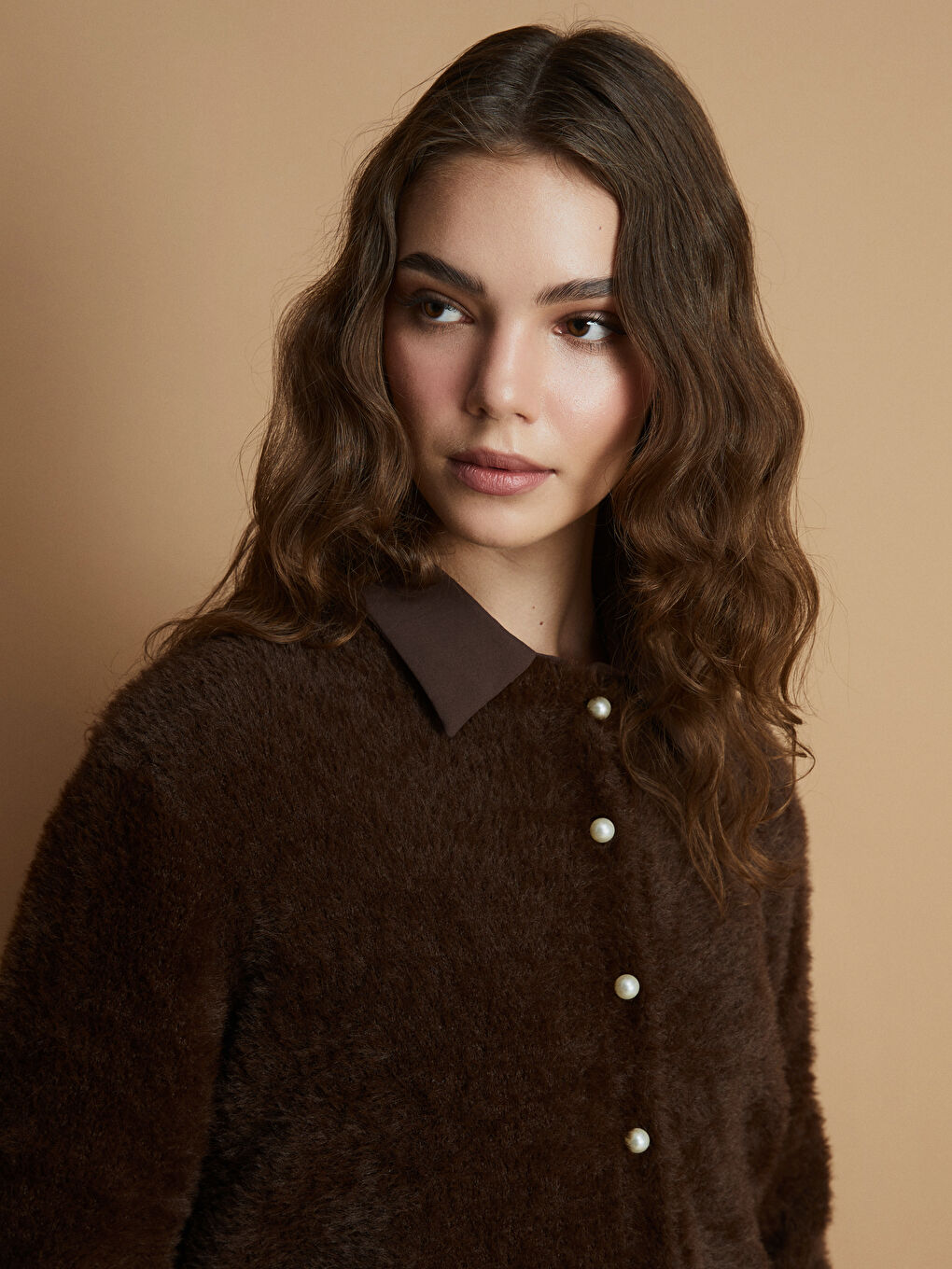 Crew Neck Women's Knitwear Cardigan-2