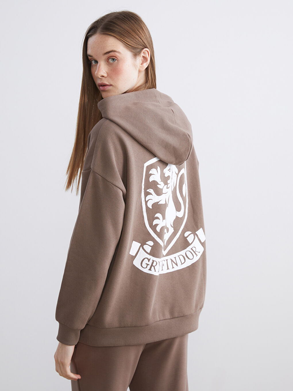 Harry Potter Printed Oversize Women's Thick Hoodie-3