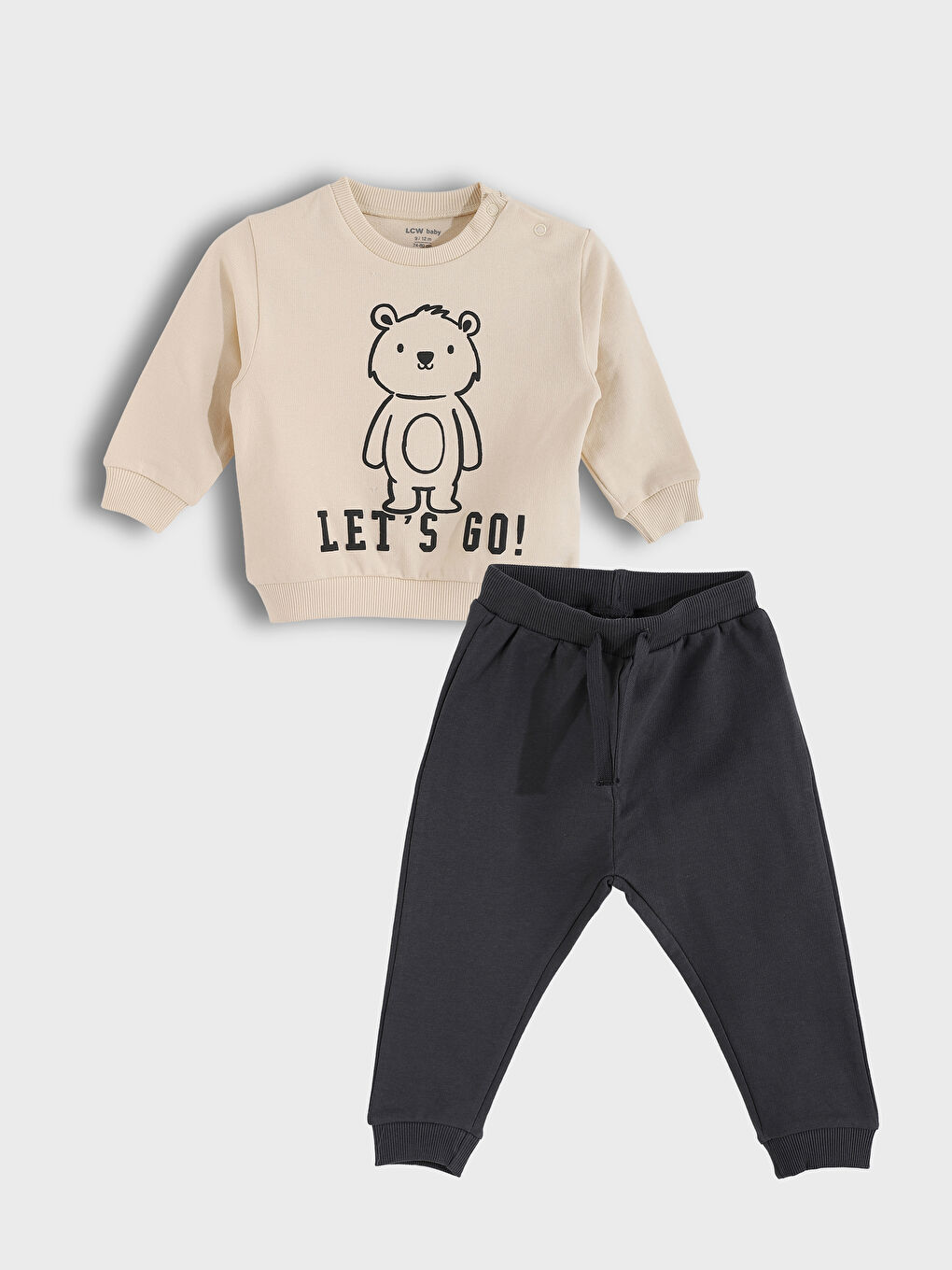 Ensemble Sweat-Shirt et Pantalon Imprimé Bébé Garçons Col Rond Lot de 2
