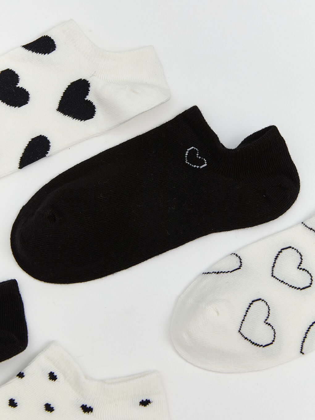 Patterned Women's Sneaker Socks 5-Pack-1