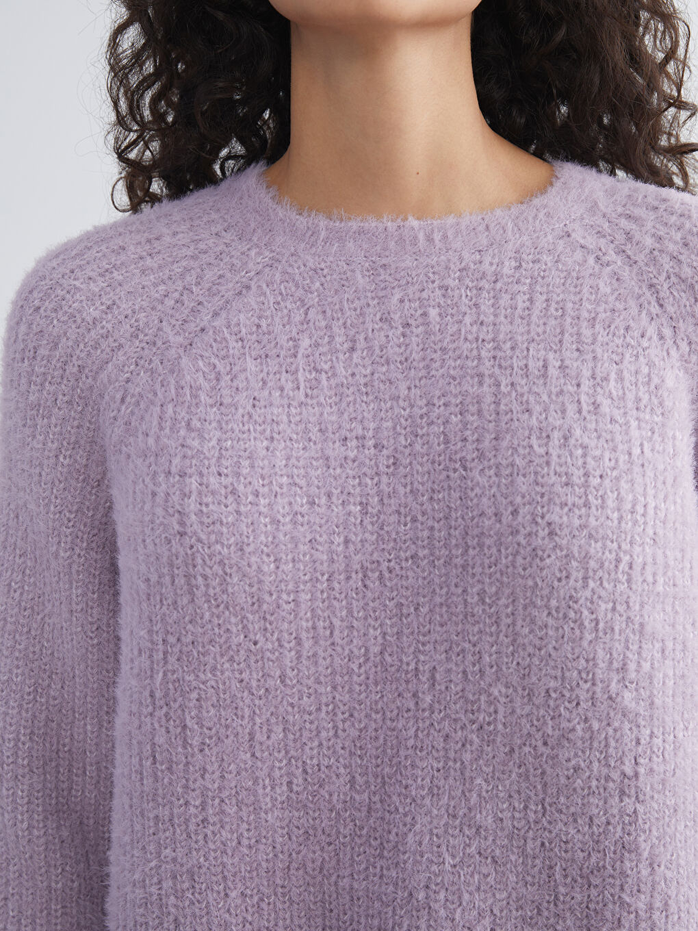 Crew Neck Women's Knitwear Tunic-2