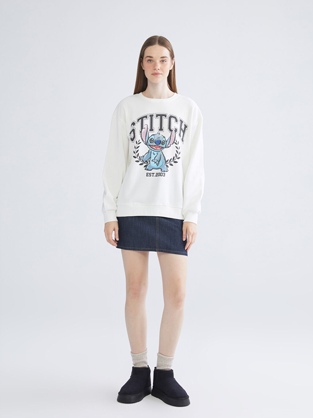 Woman ECRU Sweatshirt-1