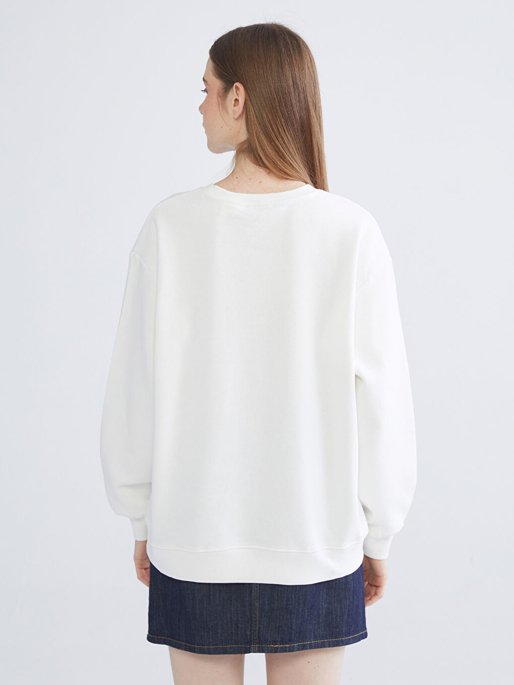 Woman ECRU Sweatshirt-3