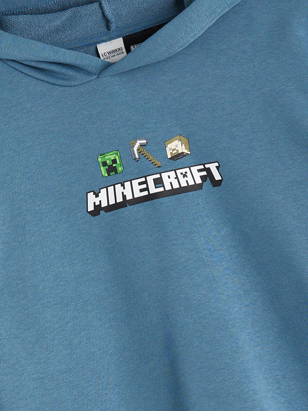 Hooded Minecraft Printed Boys' Sweatshirt-2