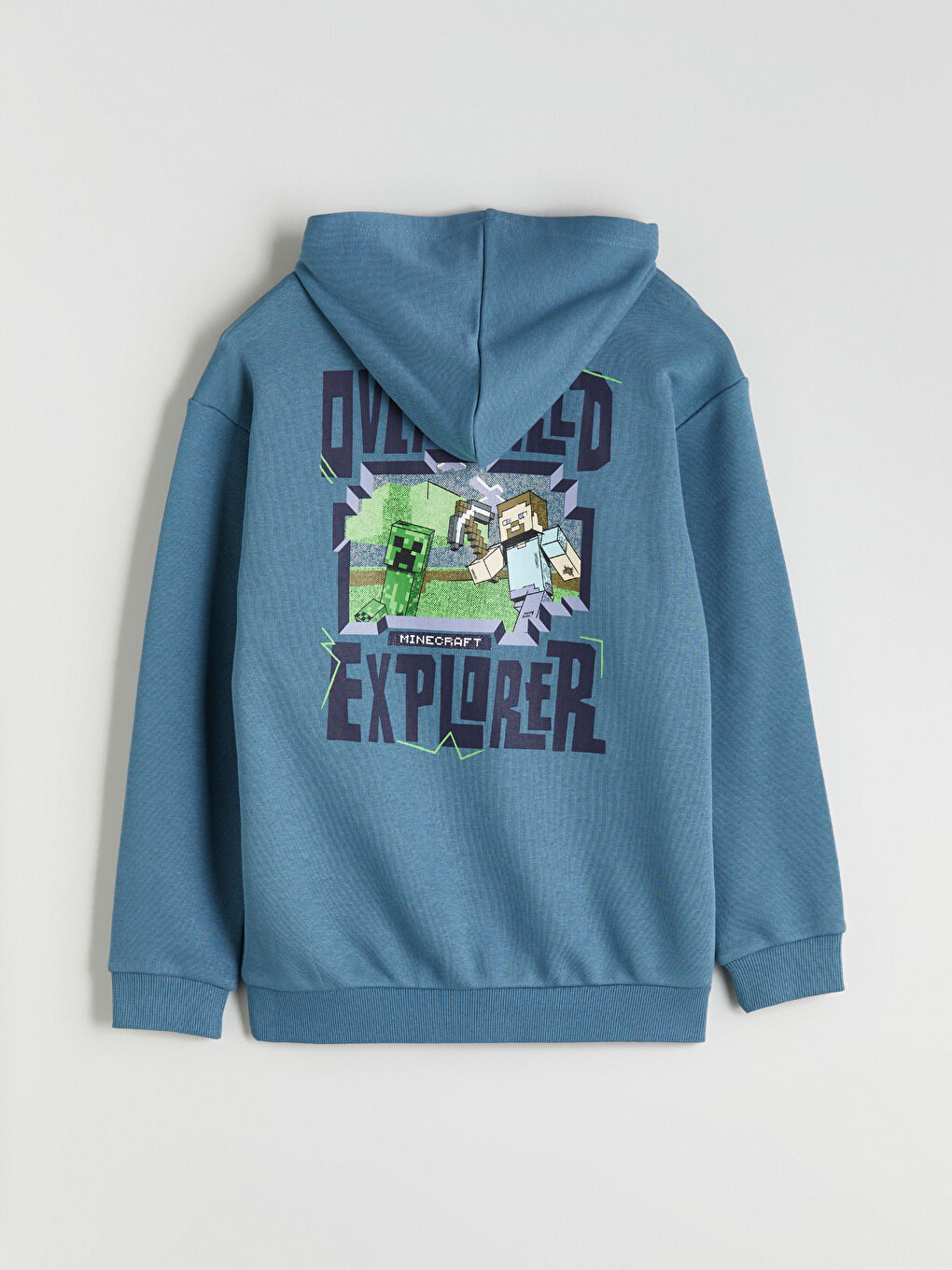 Hooded Minecraft Printed Boys' Sweatshirt-3