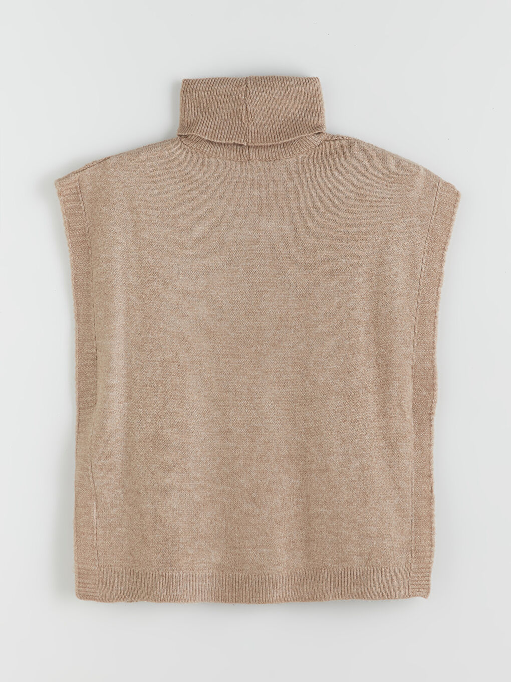 Turtleneck Hole-Knitted Women's Knitwear Sweater Vest-5