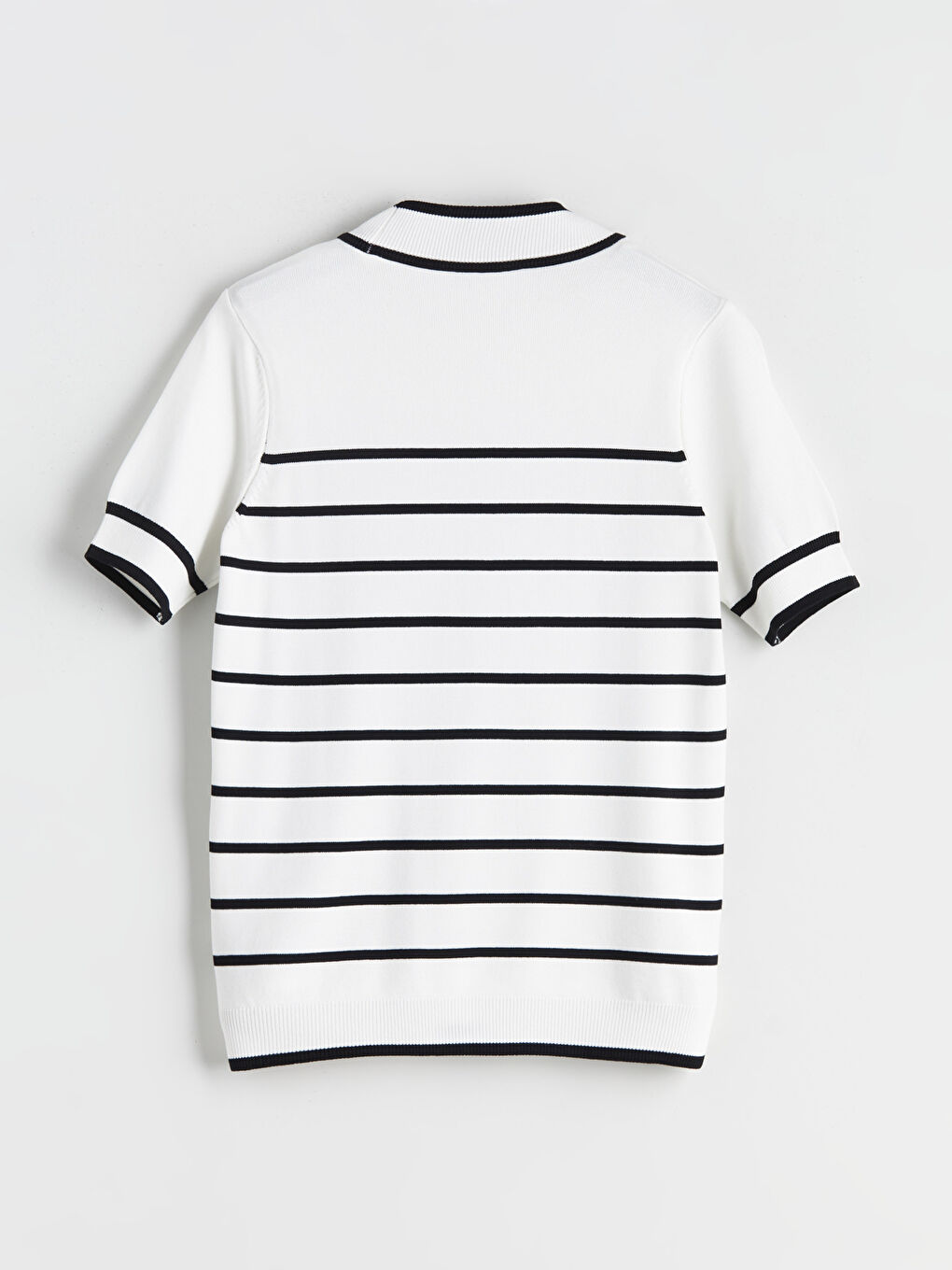 LCW Modest Funnel Neck Striped Women's Knitwear Sweater -W5BF17Z8-LEG