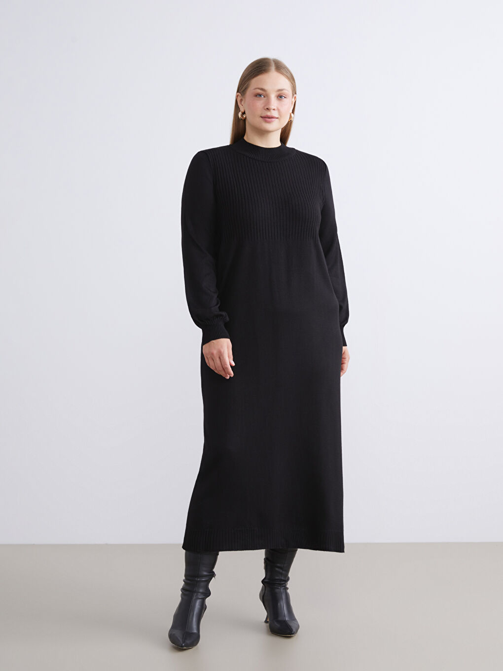 Neckband Tricot Dress-1