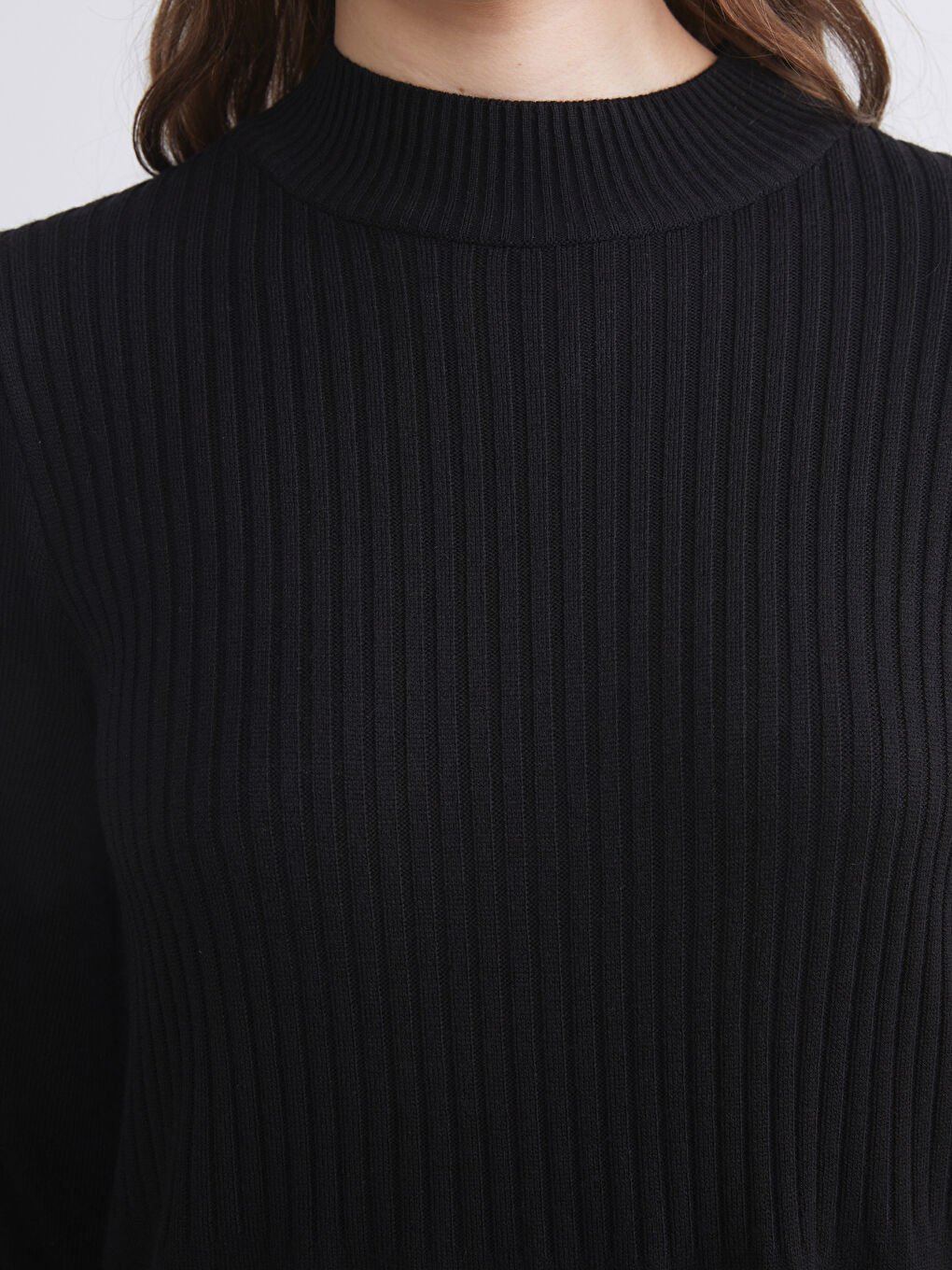 LCW Modest Funnel Neck Women's Knitwear Dress -W5BF18Z8-RQL