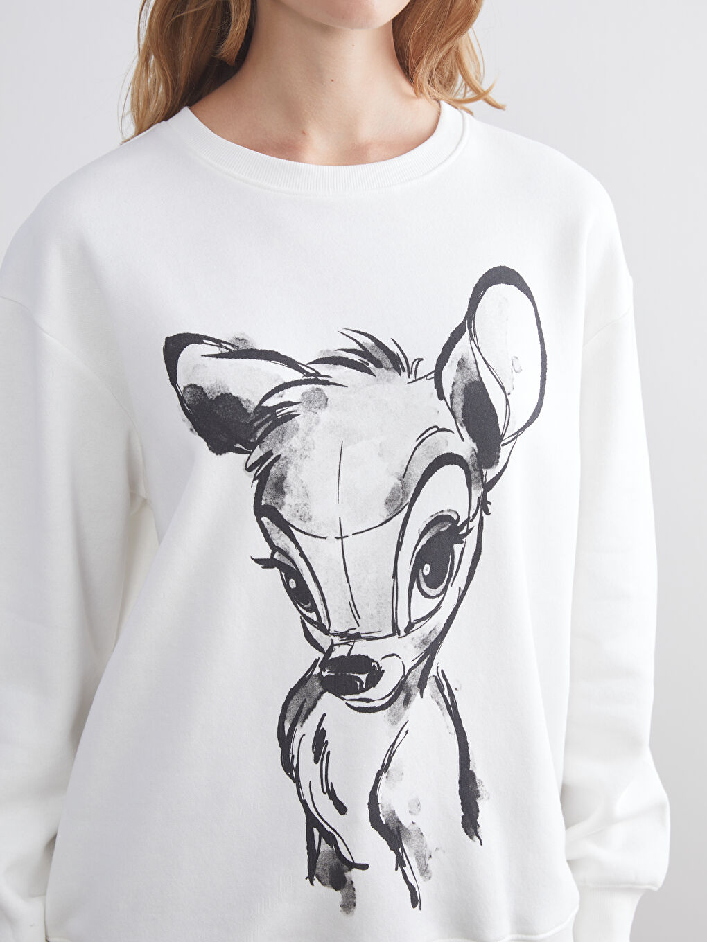 Woman ECRU Sweatshirt-2