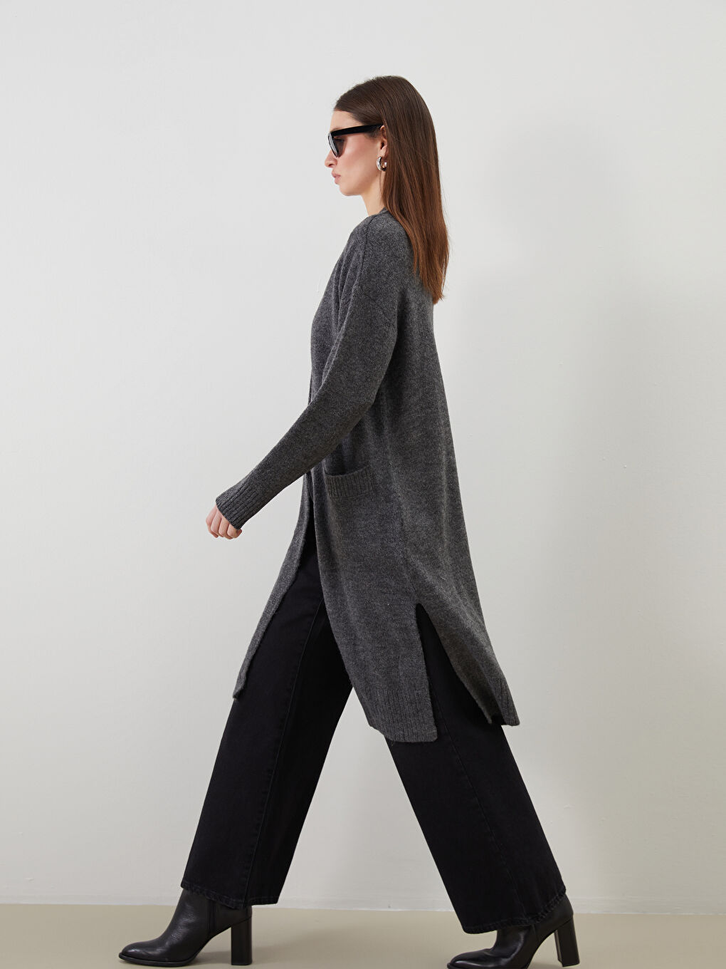 Shawl Collar Women's Knitwear Cardigan-1