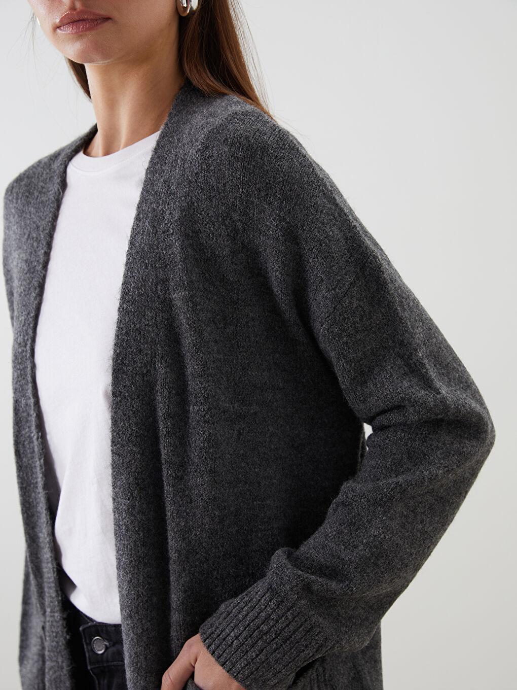 Shawl Collar Women's Knitwear Cardigan-2