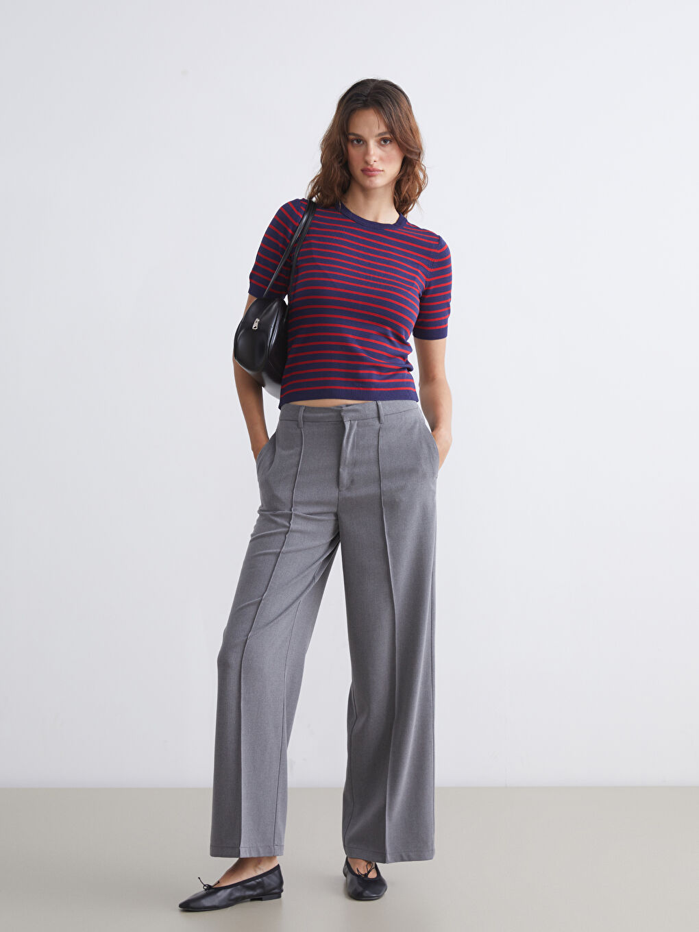 LCW Vision Standard Fit Women's Trousers -W5BF26Z8-D5P