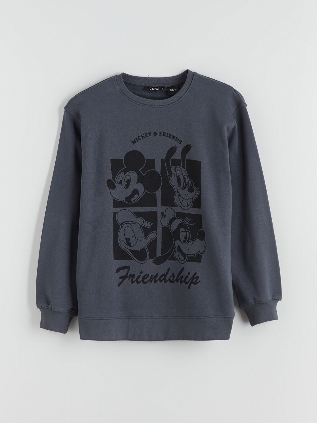 Mickey and Friends Printed Oversize Women's Thick Sweatshirt-4