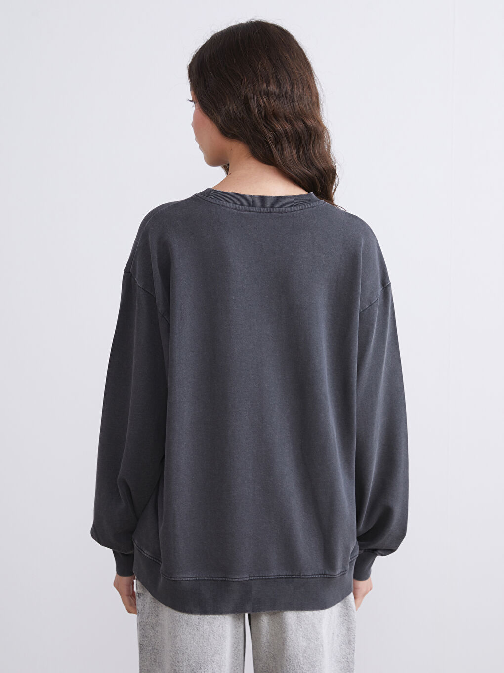 Woman ANTHRACITE Sweatshirt-2