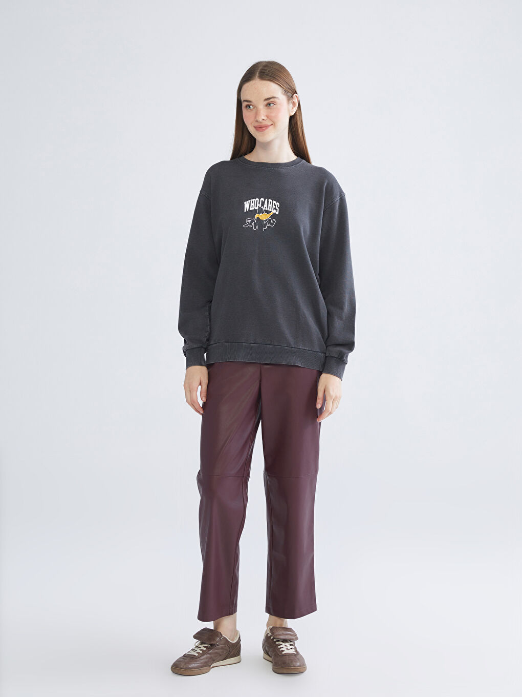 Woman ANTHRACITE Sweatshirt-1