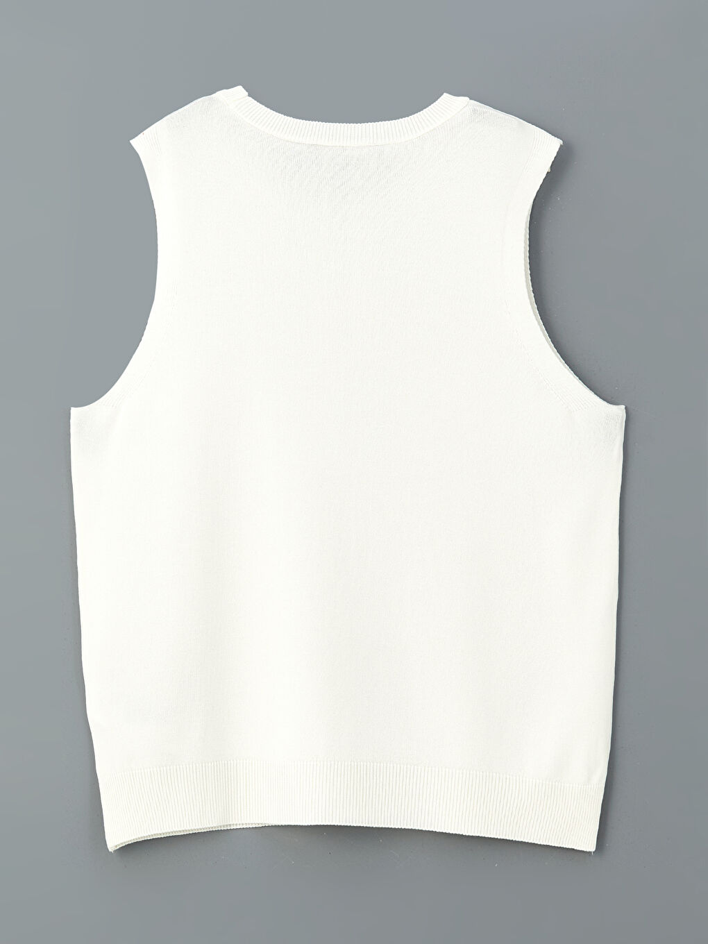 Ekru Bisiklet Yaka Kadın Triko Süveter-6