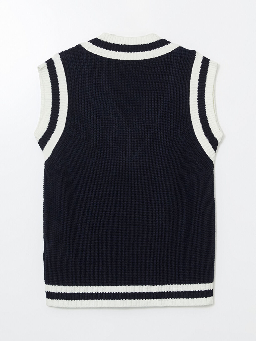 V Neck Women's Knitwear Sweater Vest-5