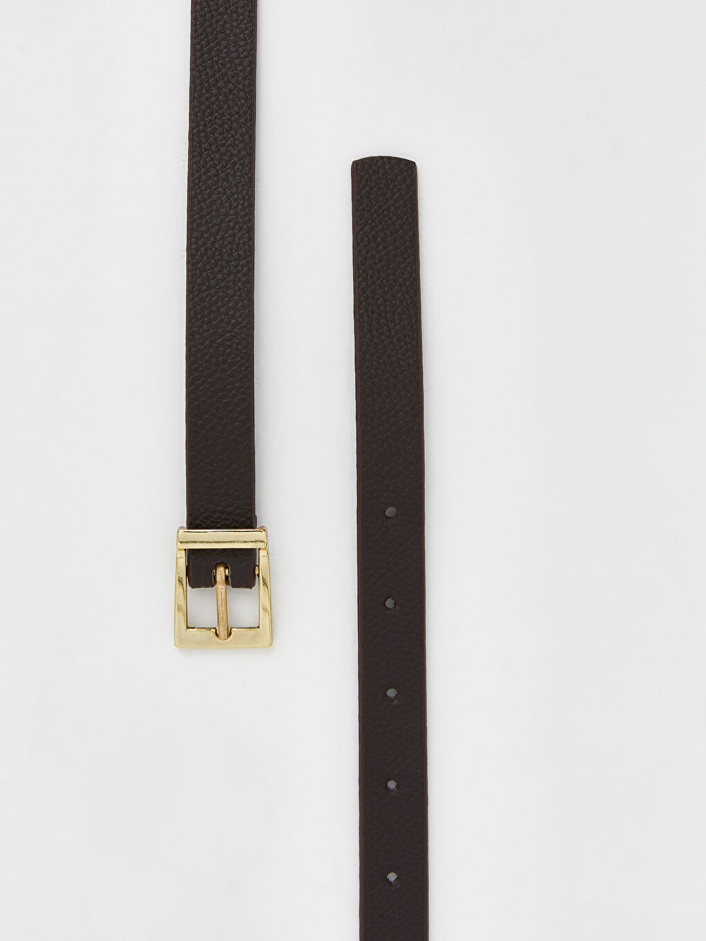 Bordo Deri Görünümlü Kadın Kemer 3'lü-4