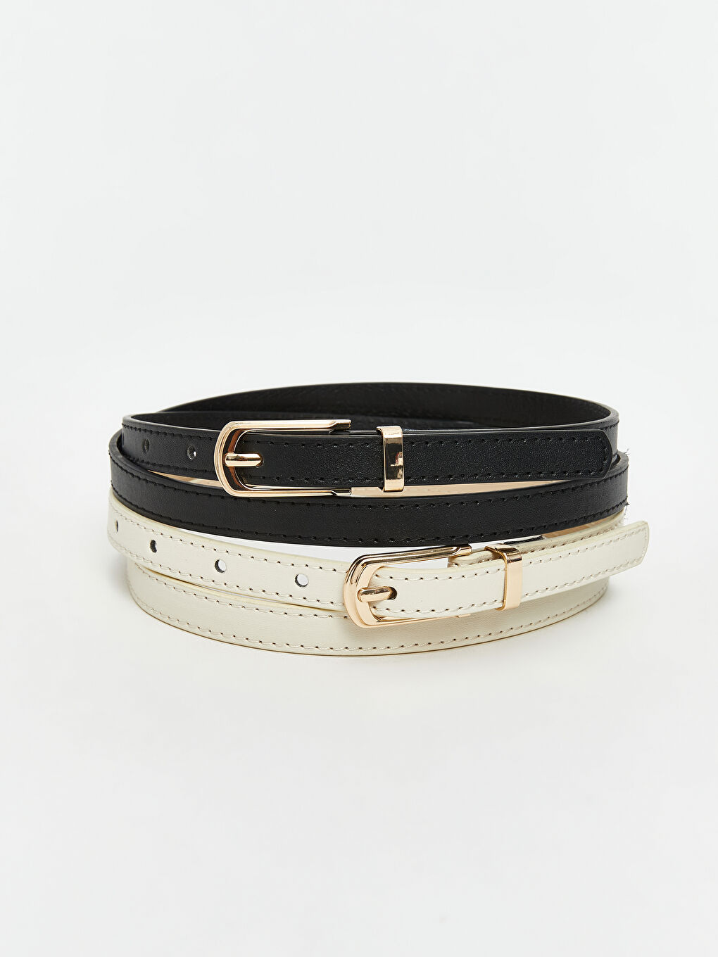 LCW ACCESSORIES Faux Leather Women's Belt 2 Pack -W5BF67Z8-RQL