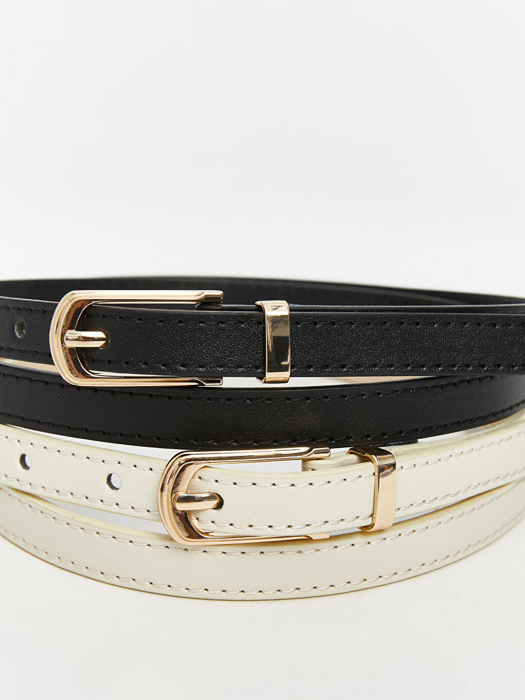 LCW ACCESSORIES Faux Leather Women's Belt 2 Pack -W5BF67Z8-RQL
