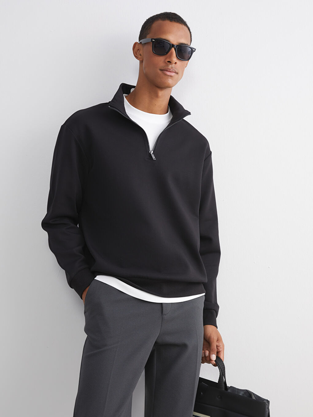 Funnel Neck Men's Sweatshirt