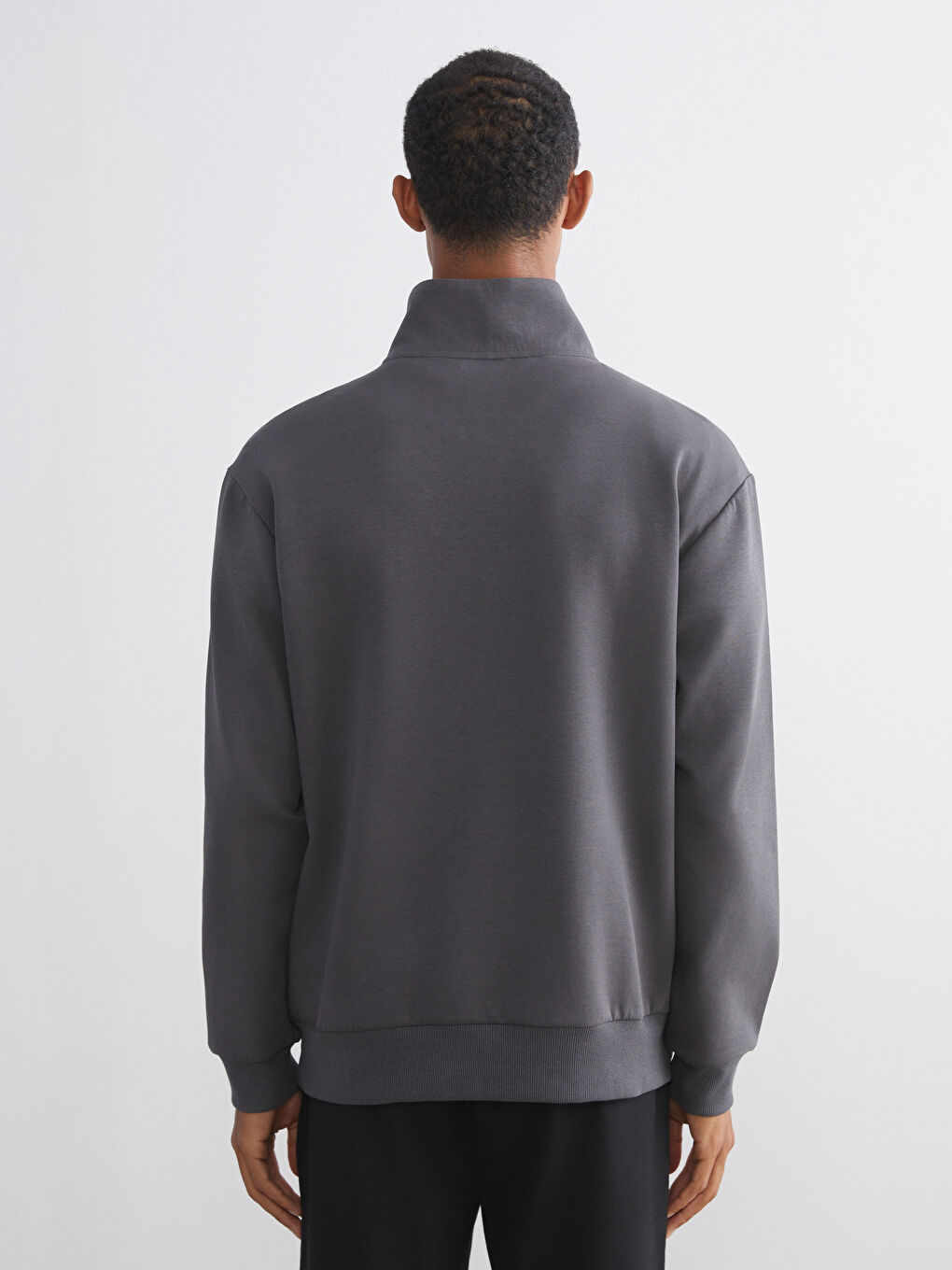 Funnel Neck Men's Sweatshirt-3