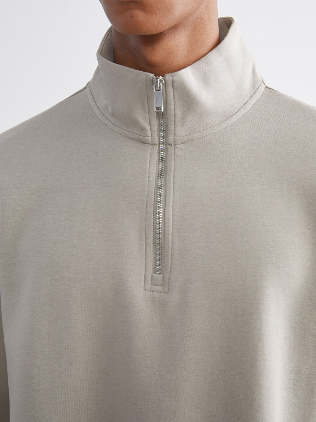Funnel Neck Men's Sweatshirt-2