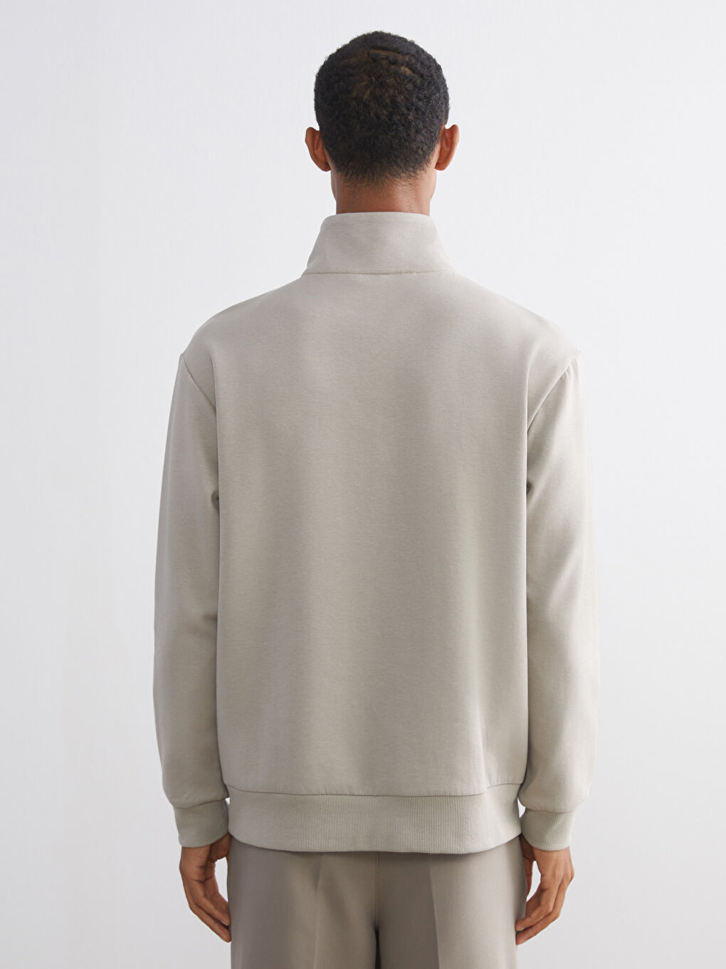 Funnel Neck Men's Sweatshirt-3