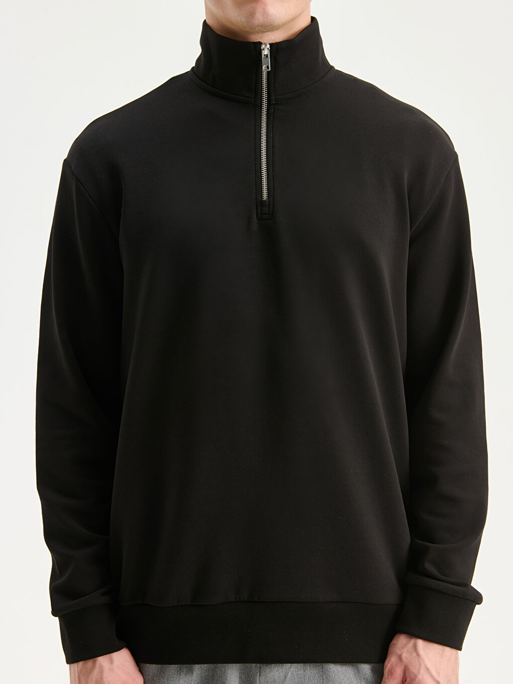 Funnel Neck Men's Sweatshirt-2