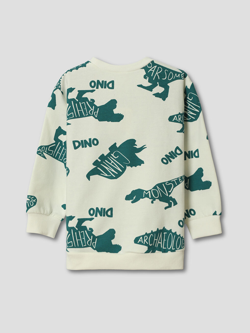 سويت شيرت مطبوع بياقة دائرية للأولاد-1