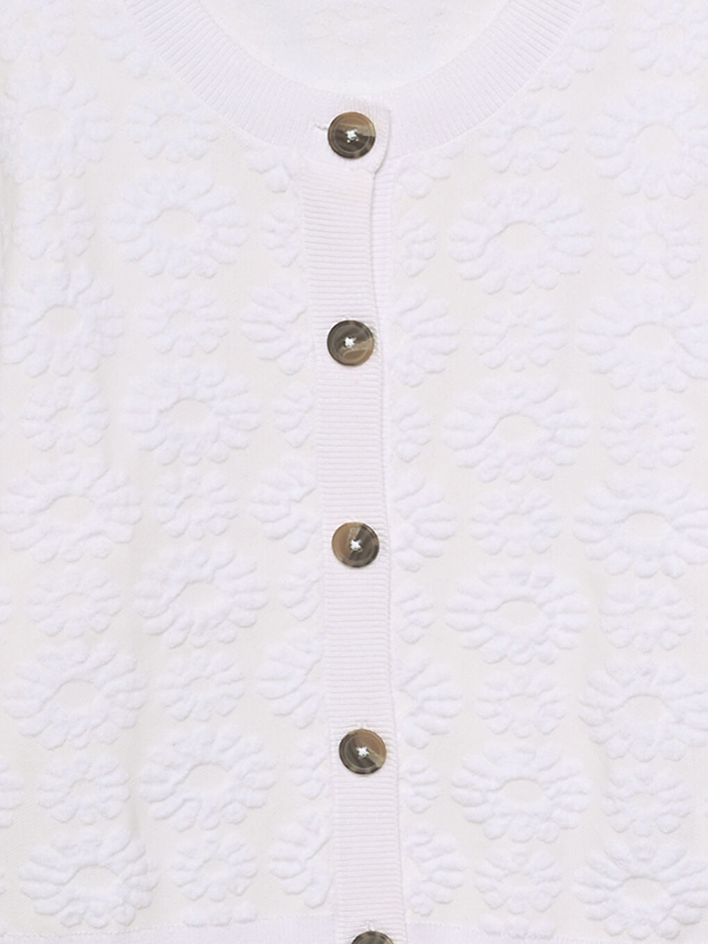 Crew Neck Tricot Cardigan-2