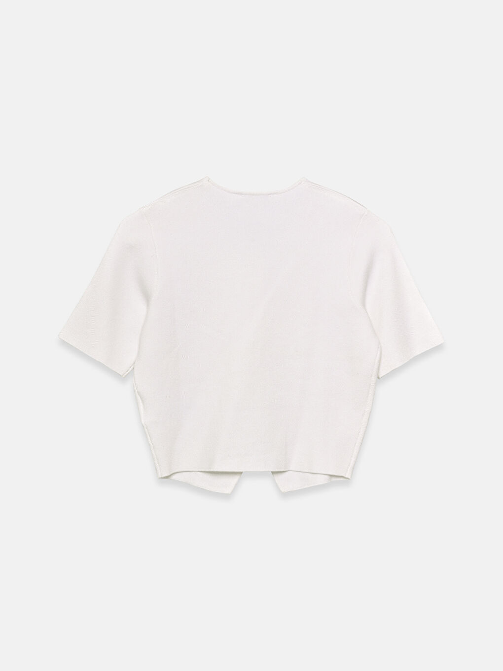 Кардиган з круглим вирізом горловини з трикотажу-1