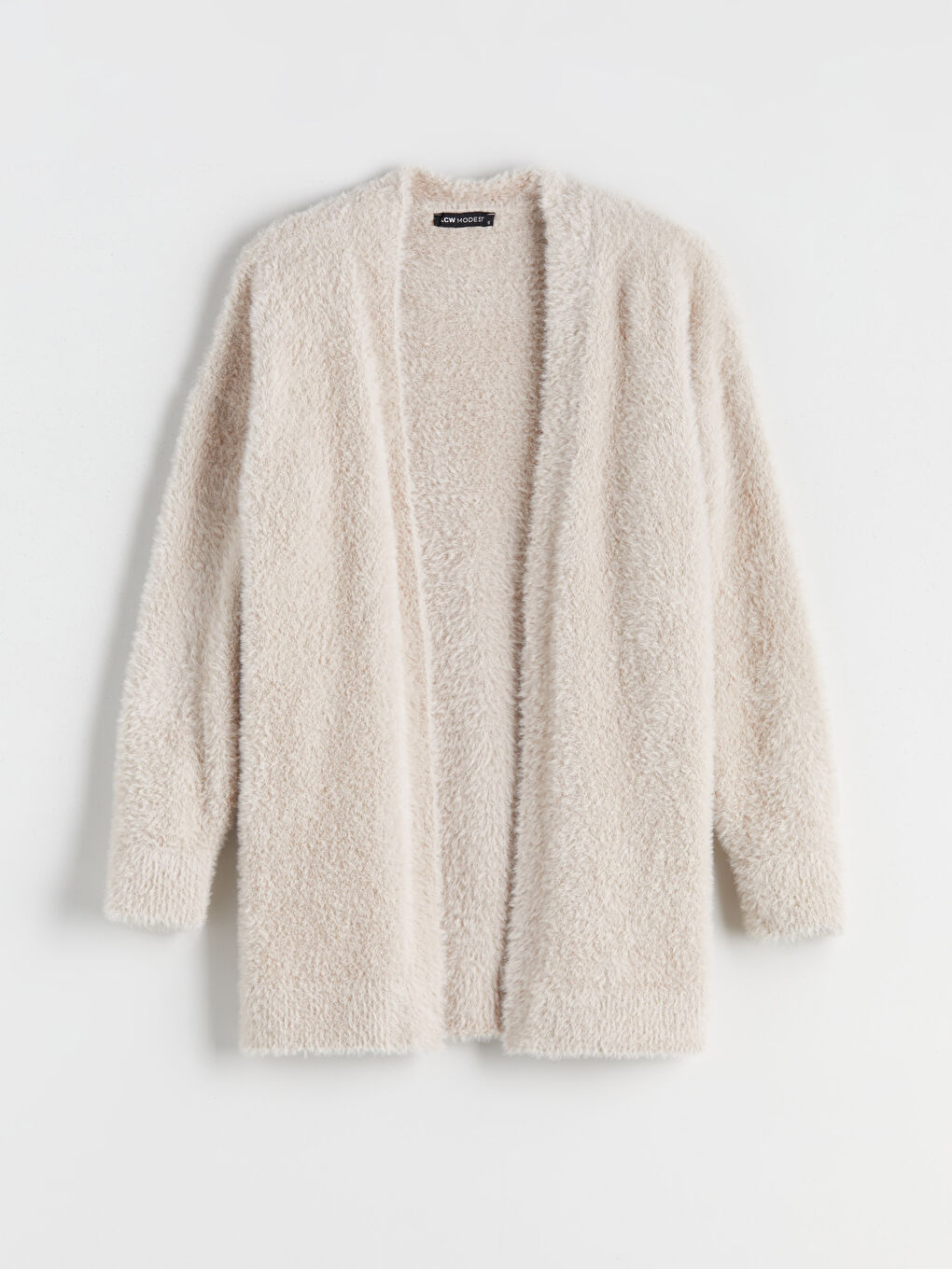 كارديجان محبوك قطيفة بياقة شال للسيدات-4