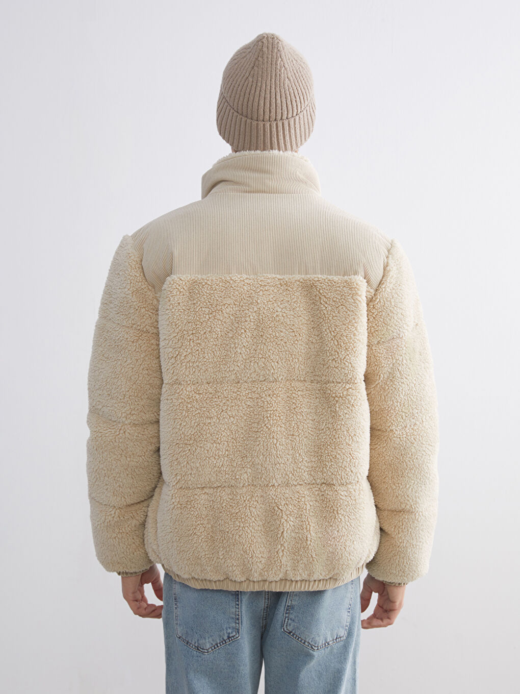 Muškarac BEŽ Puffer jakna/napuhana deblja jakna-4