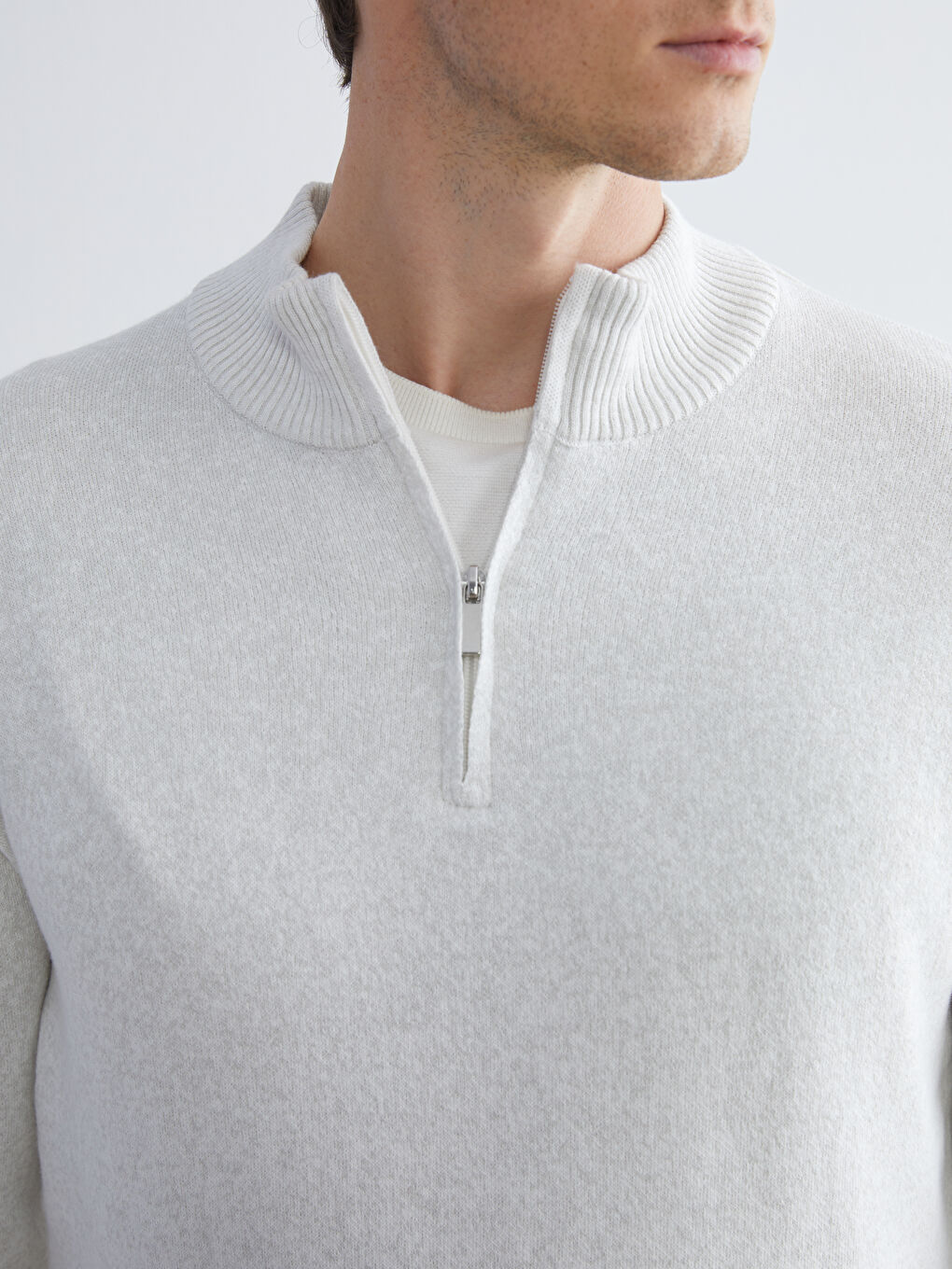 سترة تريكو بياقة عالية رجال-2