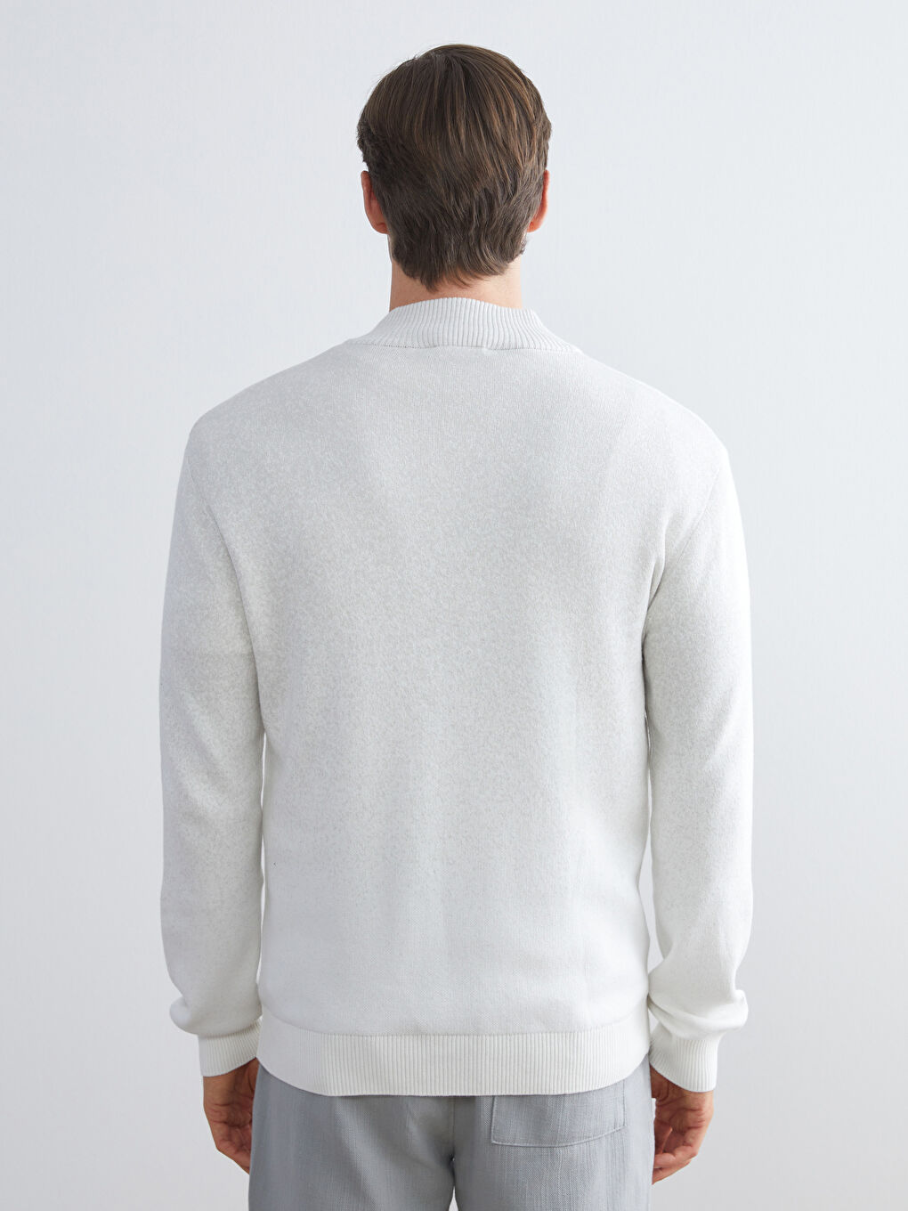 سترة تريكو بياقة عالية رجال-3