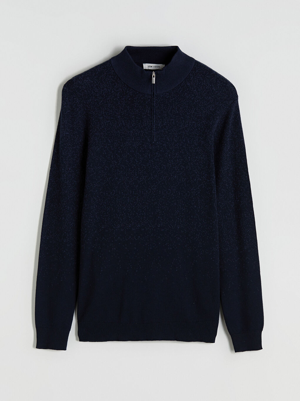 Funnel Neck Men's Knitwear Sweater