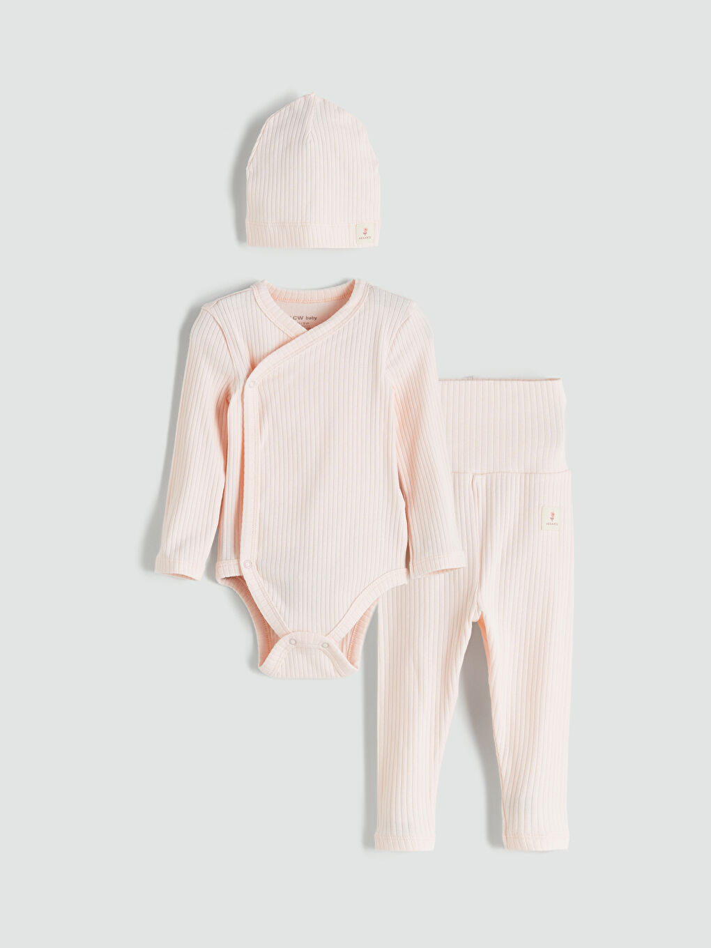 Pembe Kız Bebek 3'lü Takım