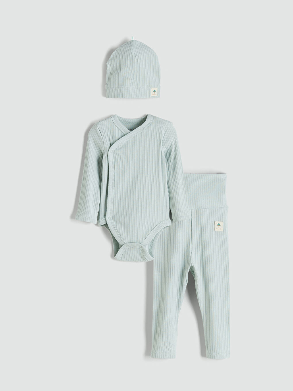 Langärmeliges Basic Baby Jungen Set 3er-Pack