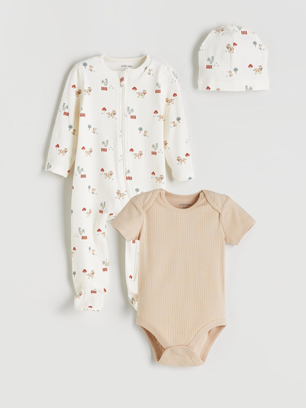 LCW baby Crew Neck Baby Boys' Hospital Set -W5BH53Z1-LRA