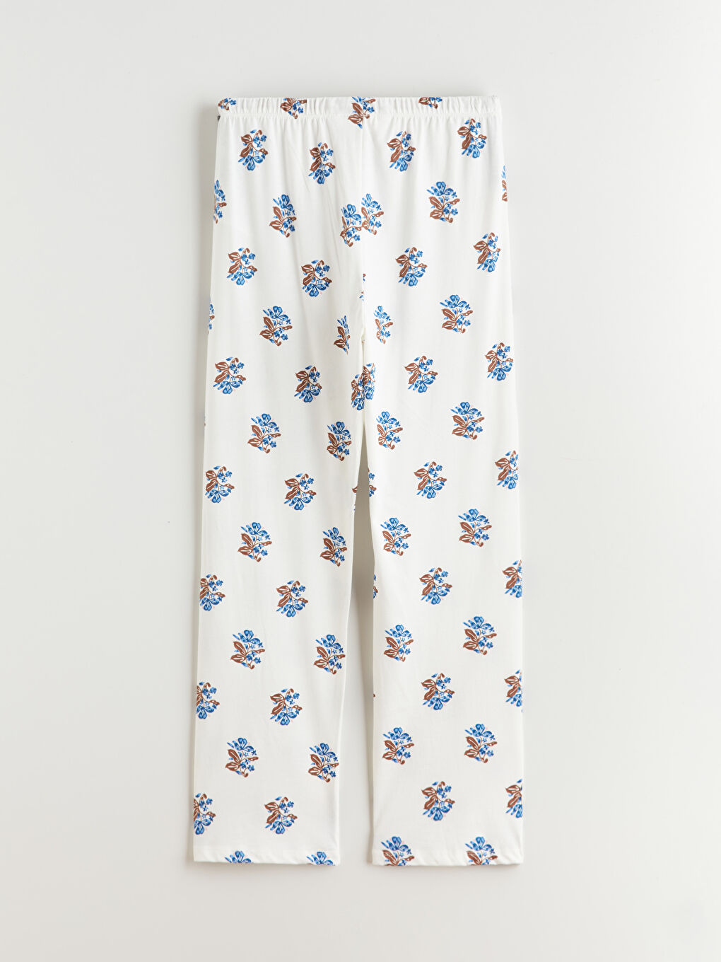 Ekru Desenli Kadın Pijama Takımı-8