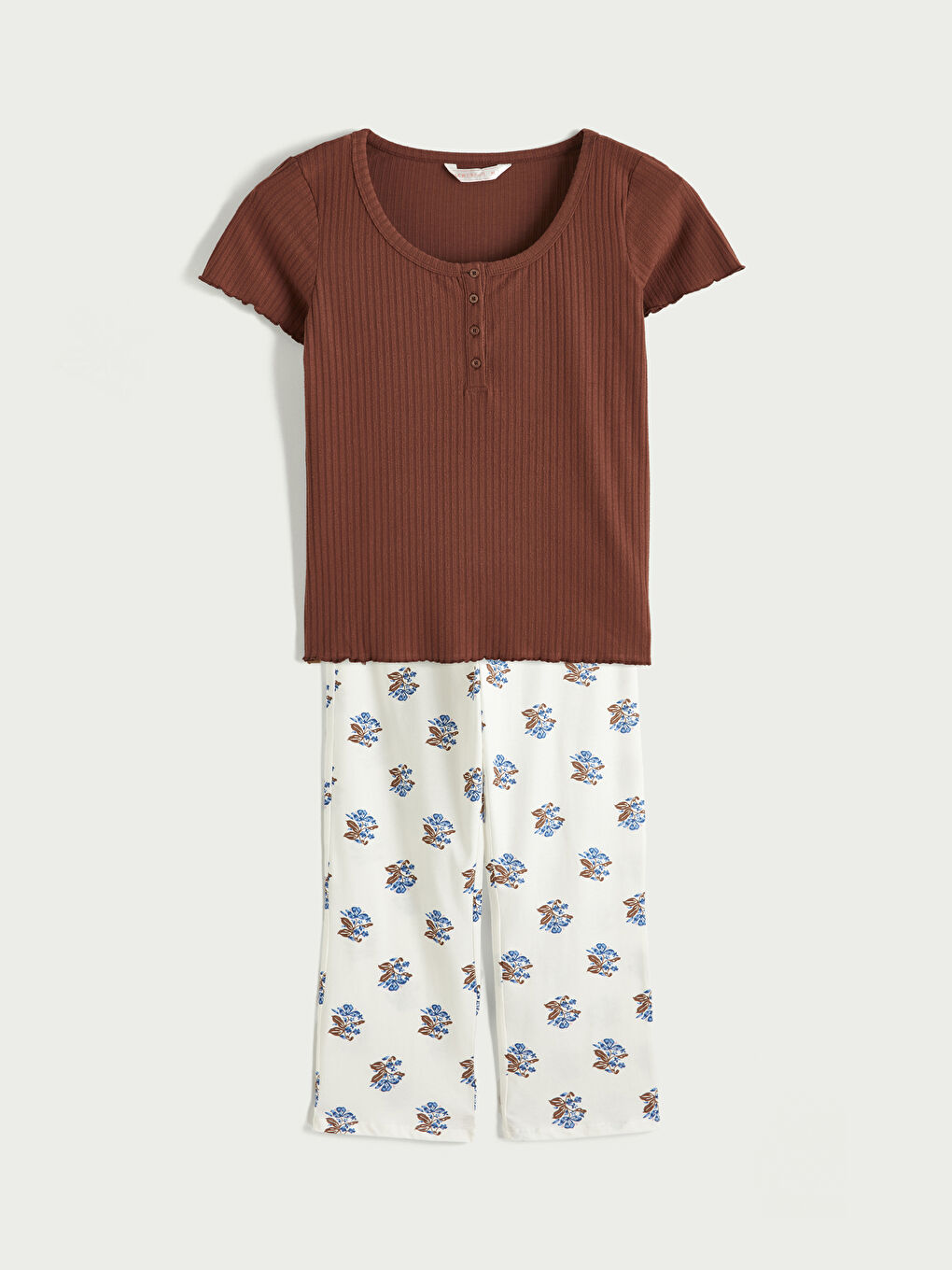 Gemustertes Pyjama-Set für Damen-8