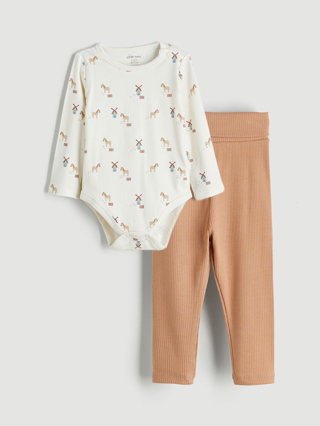 LCW baby Crew Neck Baby Boys' Set -W5BH60Z1-LRA