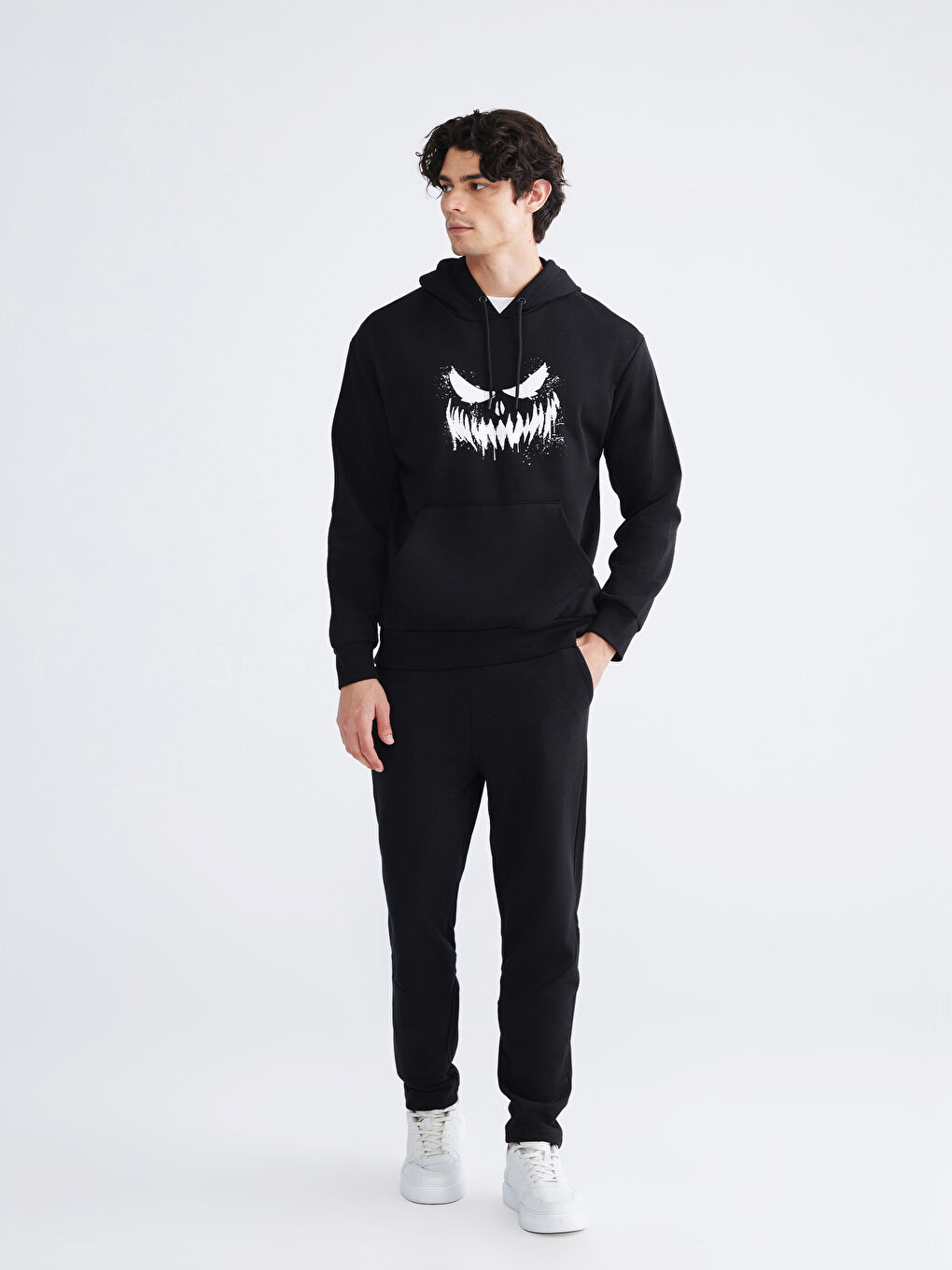 Long Sleeve Printed Men's Hoodie-1