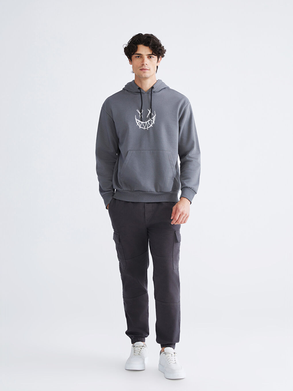 Long Sleeve Printed Men's Hoodie-1