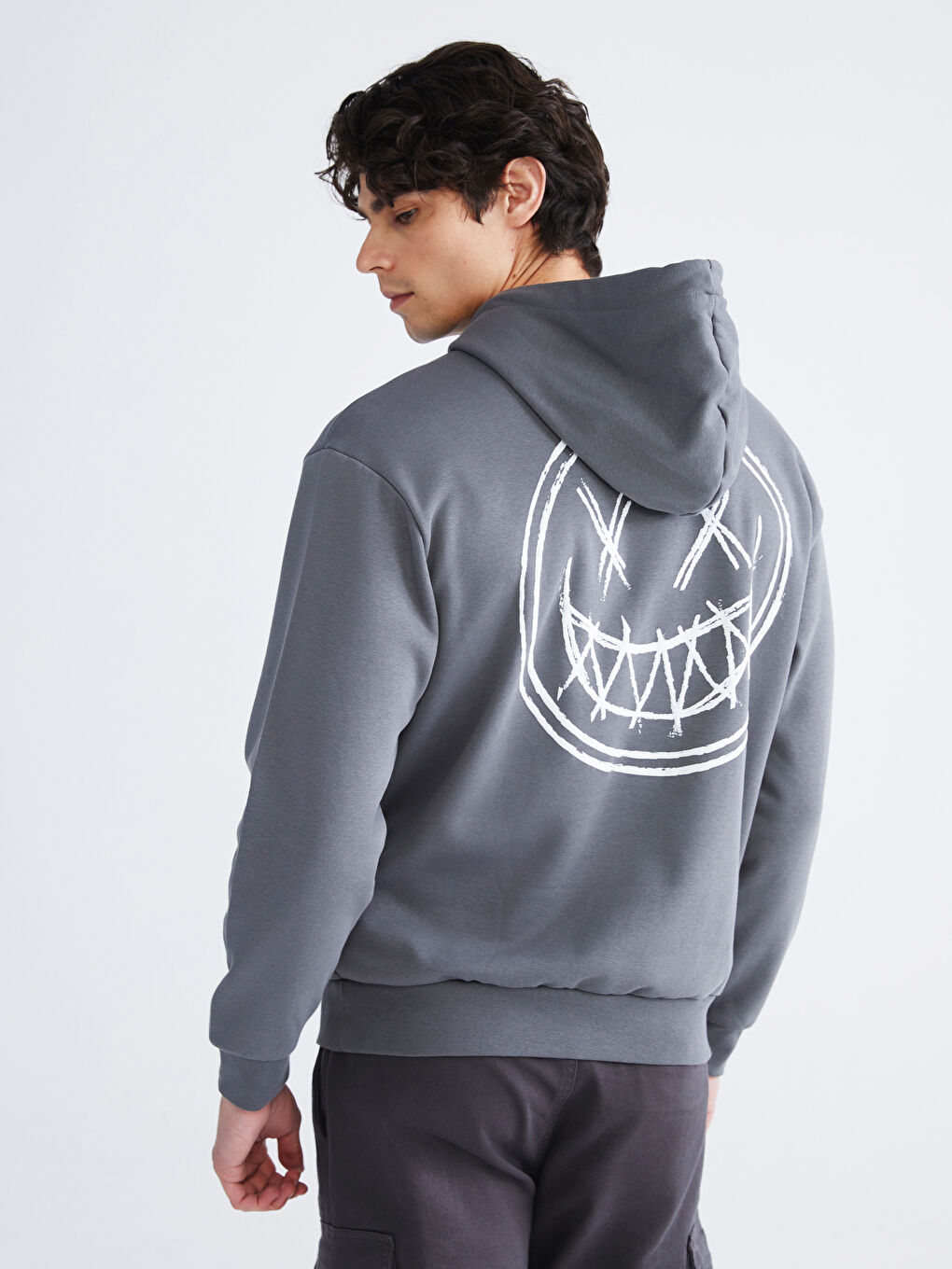 Long Sleeve Printed Men's Hoodie-4