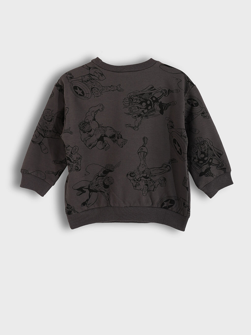 Crew Neck Spider-Man Printed Baby Boys' Tracksuit Set-3