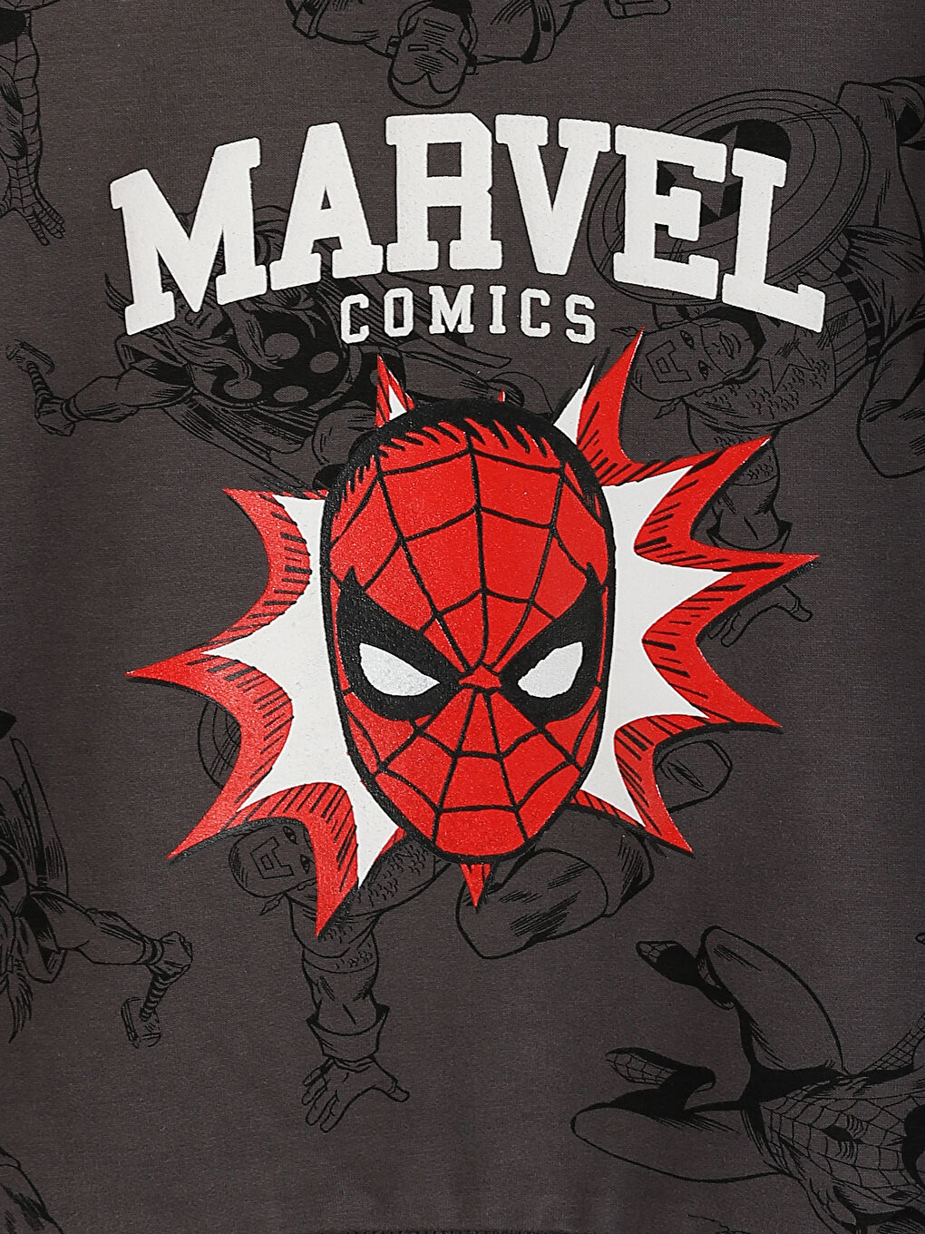 Crew Neck Spider-Man Printed Baby Boys' Tracksuit Set-6