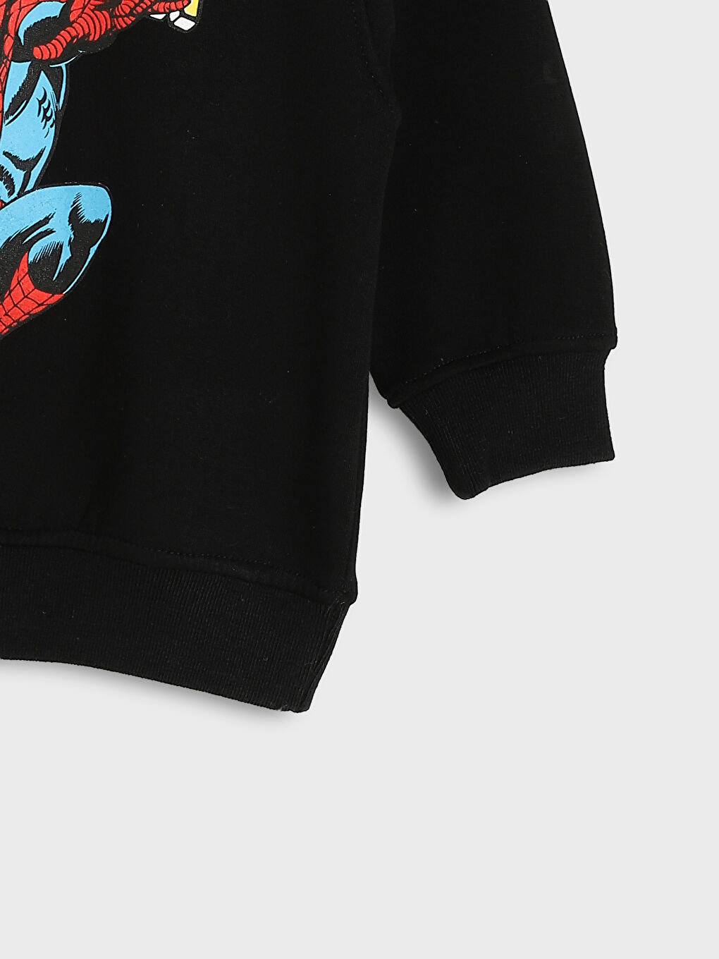 Crew Neck Spider-Man Printed Long Sleeve Boys' Sweatshirt-2